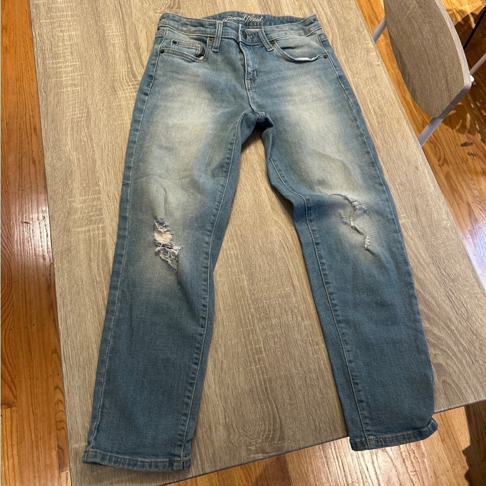 Distressed Universal thread denim jeans